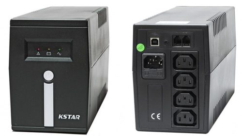 KSTAR Micropower 800VA USB, LED szünetmentes tápegység (UPSKSTAR800VA)